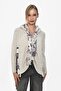 Stone Detailed Hooded Zipper Hoodie - 2