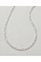 Figaro Chain Women's Necklace 45 cm - Width 0.4 cm - White Gold Color - Does Not Tarnish - 3