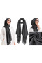 Women's Plain Shawl Hijab Daily Use Simple Stylish Soft Textured Comfortable Shawl - 2