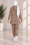 Women's plus size tracksuit set with side slit detail - 3