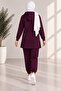 Women's plus size tracksuit set with side slit detail - 3