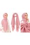 Women's Plain Shawl Hijab Daily Use Simple Stylish Soft Textured Comfortable Shawl - 2
