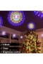أضواء دينيك مايك ستاربرست 200 LED على شكل ألعاب نارية، أضواء كروية بسلك نحاسي مع جهاز تحكم عن بعد، 8 أوضاع إضاءة - 5