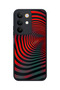 C85 5g Compatible Red Spiral Patterned Camera Protected Shockproof Case