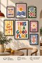 7-Piece Frame-Looking Modern Painting Set |   Retro & Pop Art |   Motivational Written |   Living Room, Office, Kitchen and Study Room Wall Decoration