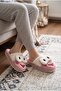 Women's Powder Plush Tongue-Out Frog House Slippers / Cute Character Plush Slippers - 3