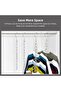 Saving Hangers, 5 Pack with 10 Slots Vertical Foldable Metal Hanger, Magic Foldable Multiple - 6