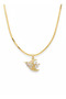 Diaventa 316L Steel Luck Necklace Pigeon Model Gift Steel Necklace (Tarnish Resistant, Water Resistant)42+5