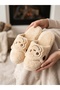 Women's Mink Monkey Figured Plush House Slippers - Cute Soft Winter Plush Slippers