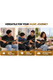 Acoustic Electric Guitar, 6-String Cutaway Guitar with Separate EQ System, Capo, Picks & Wall Supports, Black Acoustic Guitar for Beginners, Students, Lessons & Home Practice - 7
