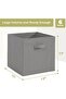 Doreco Storage Boxes 11X11, Set of 6 Foldable Cube Storage Boxes, Fabric Closet Organizers B - 3