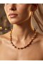 Women's Gold Color Bohemian Beaded Choker Necklace