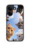 X8 Pro Compatible Curious Cats Patterned Camera Protected Shockproof Case