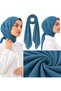 Women's Plain Scarf Hijab Daily Simple Stylish Comfortable Use - 2