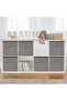 Doreco Storage Boxes 11X11, Set of 6 Foldable Cube Storage Boxes, Fabric Closet Organizers B - 2