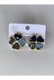 Steel Earrings - Four Leaf Clover Black Steel Earrings - 7