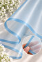 Blue Edged Flower Bouquet Packaging 57X57 cm Set of 4 Transparent Flower Packaging Material - 4