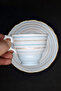 Royal Vale Striped Antique Porcelain Cup 2 Pieces 150 ml - 3