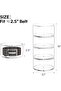 1Pack Belt Organizer, Clear Acrylic Stackable Belt Storage Box for Closet and Drawer, 4 La - 3