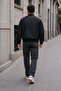 College Collar Quilted Lined Seasonal Bomber Jacket - 7