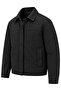 Men's Textured Jacket Classic Collar Zipper Snap Pocket Coat&Jacket - 3