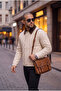 Textured Quilted Velvet Collared Jacket/Mantle - 2