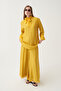 Collar detailed lined tensel tunic