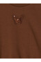 Sequin Embroidered Girls' Thick Sweatshirt - 2