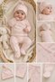 100% Cotton Pink Floral Patterned Newborn Baby Hospital Release Set of 3