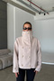 High Collar Double Breasted Soft Anti-Pilling Cashmere Fabric Women's Cashmere Coat Jacket - 3