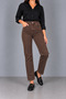 Trend Women's Brown High Waist Lycra Mom Jeans - 3
