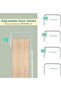 Over The Door Hooks - 2 Pack Adjustable Hangers Hooks, Heavy Duty Hangers with Scratch-Preventing Sp - 3