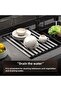 Dish Drying Racks, Roll Up Dish Drying Rack Over The Sink, Multipurpose Foldable Sink Cuttin - 4