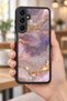 Samsung Galaxy A16 Compatible Purple Marble Pattern Shockproof Case with Camera Protection - 5
