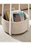 Side Table, Round End Table with Fabric Basket, Spacious, for Living Room Bedroom, Bedside T - 7
