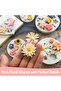 5 Pcs Grey Flower Molds, Durable Soft Daisy Design Mould, Muti-Functional Decorative Silicon - 3