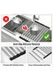 Dish Drying Racks, Roll Up Dish Drying Rack Over The Sink, Multipurpose Foldable Sink Cuttin - 3