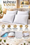 4 Air-Conditioned Silicone Pillows - Ultra Comfort - 1000 Grams of Pure Silicone