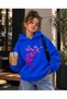 Hooded Sweatshirt for Girls, 3 Thread Threaded Winter Printed Hoodie