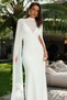 Chiffon Bridal Cape 148 cm |   Transparent Wedding Dress Cape |   Long Bridal Cape |   Elegant Wedding Cape - 5