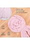 Table Runner Cheesecloth Boho Rustic Gauze, Dusty Pink 10FT (300cm) - 6