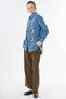 Washable Embroidered Denim Tunic Blue-Blue - 42 - 5