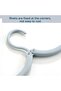 10 Pcs Folding Coat Hangers, Portable Plastic Hangers Clothes Foldable Hanger with Clips and - 3