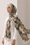 Bamboo Kraş Floral Printed Shawl 26 - 2