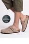 Comfortable Anatomical Eva Sole Unisex Men's Women's Home Work Daily Closed Front Boston Style Sabo Felt Slippers - 2