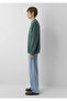 M0S10659 Logo Printed Sweatshirt Men's Sweatshirt Green - 4