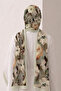 Bamboo Kraş Floral Printed Shawl 26 - 3