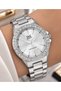 Women's Wristwatch Silver Color with Zircon Stone, Casual and Stylish Combination, Gift Boxed