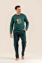 Father-Son Combination Long Sleeve Pajama Set - Products Must Be Added to Cart Separately Green - 6