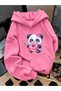 Children's Hooded Printed Sweatshirt Unisex 3 Thread Threaded Winter Hoodie